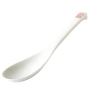 レンゲ 16cm レトロ中華 ナルト 磁器 赤 22519