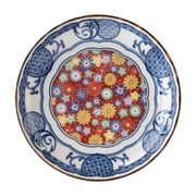 小皿 16.5cm 5寸 プレート 藍染小紋 磁器 花小紋 22836