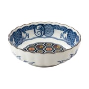 小鉢 12.5cm 4寸 ボウル 藍染小紋 磁器 亀甲 22849