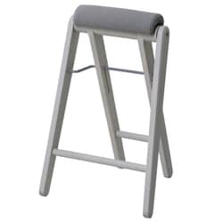 スツール 折りたたみ 高さ64cm ハイスツール ティット ベージュグレー TITTO-HF（BGR）