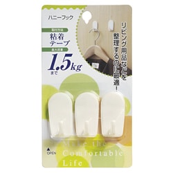 フック ハニーフック 粘着フック 3個入り H-03