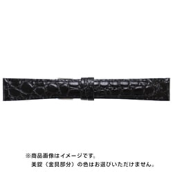 BKA610AP [時計バンド 型押し Lサイズ ブラック 18mm]