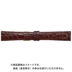 BKA610CP [時計バンド 型押し Lサイズ ブラウン 18mm]