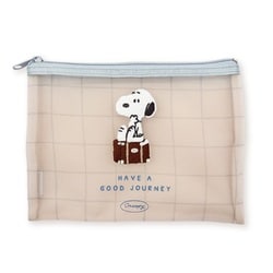 SPCQ-552 PEANUTS メッシュフラットポーチ journey スヌーピー