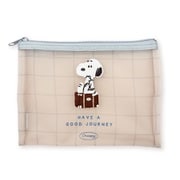 SPCQ-552 PEANUTS メッシュフラットポーチ journey スヌーピー