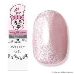 HOMEIウィークリージェル Flower Pink Magnet MG19