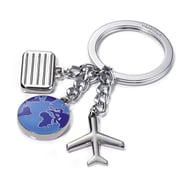 KR10-45/CH [TROIKA（トロイカ） WELTENBUMMLER キーリング 3 travel charms]
