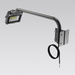 LD-K2M [一体型 LED アームライト 昼白色 30W 3,150lm IP66 高演色性 Ra95 簡単取付 角度調整可能 ブラック]