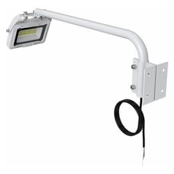 LD-K4W [一体型 LED アームライト 昼白色 30W 3,150lm IP66 高演色性 Ra95 簡単取付 角度調整可能 ホワイト]