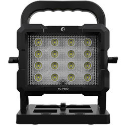 YC-P80D バッテリー着脱式 LED 投光器 80W 8,000lm 充電式 18Vバッテリー 対応 持ち運びに便利 IPX4 マキタ社製バッテリー 対応 YC-P80D