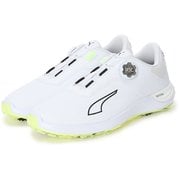 パワー アセンド ニトロ ディスク メンズ ゴルフシューズ スパイクレス ダイヤル 26.0cm PUMA White-PUMA Black-Fizzy Light(01) 2025年モデル 313146