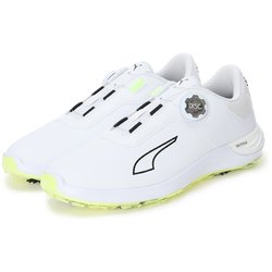 パワー アセンド ニトロ ディスク メンズ ゴルフシューズ スパイクレス ダイヤル 28.5cm PUMA White-PUMA Black-Fizzy Light（01） 2025年モデル 313146