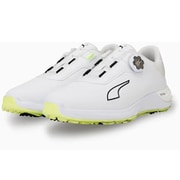パワー アセンド ニトロ ディスク メンズ ゴルフシューズ スパイクレス ダイヤル 28.5cm PUMA White-PUMA Black-Fizzy Light（01） 2025年モデル 313146