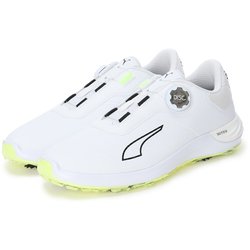 パワー アセンド ニトロ ディスク メンズ ゴルフシューズ スパイクレス ダイヤル 29.0cm PUMA White-PUMA Black-Fizzy Light（01） 2025年モデル 313146