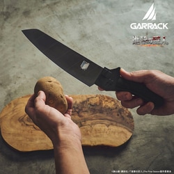 GARRACK 進撃の巨人 ギャラック 進撃の巨人×関市の包丁超硬質ブレード包丁 三徳包丁（NINJA ver） NIN-3H-SK-BK