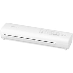 ラミネーター ホワイト 幅320mm 75μ 100μ A3サイズ対応 2本ローラー COLDモード搭載 オートオフ機能付 フレーレバー付き LM32D-W