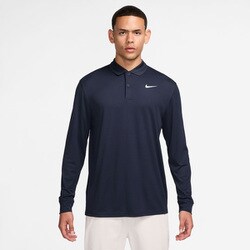 DF ビクトリー SOLID L/S ポロ メンズ オブシディアン Lサイズ