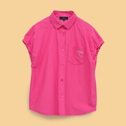 ゴルフウェアレディース フレンチスリーブポロ PK Lサイズ CWA25L C25134209 1092