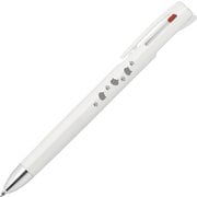 限定 3色ボールペン ブレン3C 0.7mm 猫柄 白 B3A88-W-YDN