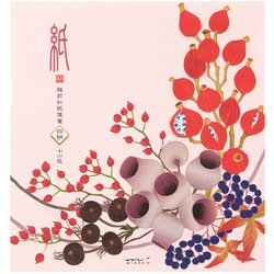 限定 便箋177 4柄入 秋リース柄 87177006
