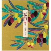 限定 便箋179 箔 オリーブ柄 87179006