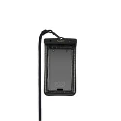 Faux Leather Waterproof Floating Pouch - Large - Black Crocodile FT056896