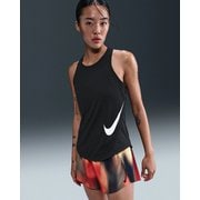 テンポスウッシュラン Dri-FITランニングタンクトップ レディース ランニングウェア シャツ ブラック/ホワイト(010) Lサイズ HV2792