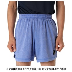 ヘリテージ ショート ウォッシュ メンズ ランニングウェア ショートパンツ ブルー（411） Sサイズ HV0632