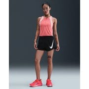 ワンスウッシュウィメンズDri-FITミッドライズルーズ8cmランニングショートパンツ(インナー付き) レディース ランニングウェア ショートパンツ ブラック/ホワイト(010) Mサイズ HV2617