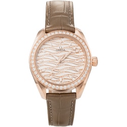 オメガ Seamaster Aqua Terra 150M コーアクシャル マスター クロノメーター レディース レザーベルト 並行輸入品 5年保証 220.58.34.20.99.006