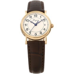 LONGINES レディース時計 レザーベルト ゴールド LONGINES - 稼働 LONGINES 腕時計 ゴールド文字盤 新品レザー