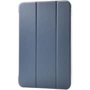 iPad ケース 11インチ ( A16 ) / 10.9インチ 第10世代 フラップ カバー 2アングル スタンド オートスリープ機能 軽量 薄型 背面クリア ブルーグレー TB-A25RWVBG