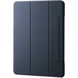 iPad Air ケース 13インチ （ M3 / M2 ） マグネット着脱フラップ カバー 2アングル 三つ折りスタンド オートスリープ機能 軽量 薄型 ネイビー TB-A25XWVPF2NV
