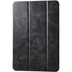 iPad Air ケース 11インチ （ M3 / M2 ） / 10.9インチ 第5世代 第4世代 フラップ カバー 2アングル スタンド オートスリープ機能 軽量 薄型 背面クリア ブラック TB-A25MWVBK