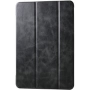iPad Air ケース 11インチ ( M3 / M2 ) / 10.9インチ 第5世代 第4世代 フラップ カバー 2アングル スタンド オートスリープ機能 軽量 薄型 背面クリア ブラック TB-A25MWVBK