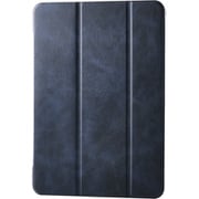iPad Air ケース 11インチ ( M3 / M2 ) / 10.9インチ 第5世代 第4世代 フラップ カバー 2アングル スタンド オートスリープ機能 軽量 薄型 背面クリア ネイビー TB-A25MWVNV