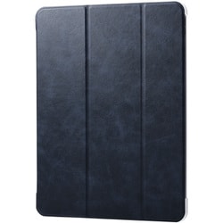 iPad Air ケース 13インチ （ M3 / M2 ） フラップ カバー 2アングル スタンド オートスリープ機能 軽量 薄型 背面クリア ネイビー TB-A25XWVNV