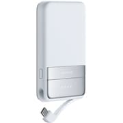 RAPID Magnetic Power Bank 5000mAh マグネット式 モバイルバッテリー 30W PD3.0 Qi2ワイヤレス充電/内蔵型充電ケーブル/内蔵スタンド ライトブルー EF-RAPID5000-L-JP