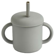 ストローマグ ベビー SUCSUC ストロー付シリコーンマグ PK 200ml グレー 22246