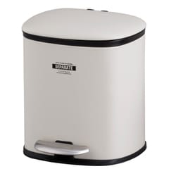 ゴミ箱 5L 2分別 セパレ・ペダルビン アイボリー HF-701-IV