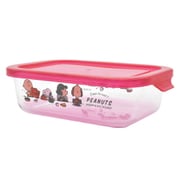 保存容器 685ml スヌーピー 耐熱ガラス保存容器 M レッド PK-2010