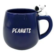 マグカップ 450ml スヌーピー PEANUTS 磁器 ブルー PK-2311