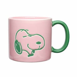 マグカップ 340ml スヌーピー PEANUTS 磁器 ピンク PM-1810