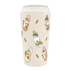 タンブラー 360ml mofusand キャリー 保温 保冷 うさにゃん 53-2183