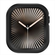 アップルウォッチ 対応 カバー フィルム 一体型 耐衝撃 薄型 軽量 フルカバー Modern Hybrid Case ミッドナイトブラック SE_W12CSPCMH_MB