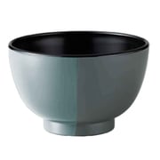 汁椀 350ml 山中塗 MUSUBI 塗分け 内黒 グレー 23-462362