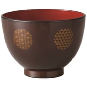 どんぶり 500ml 吉祥紋様 溜 24-463260
