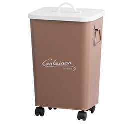 収納ボックス バルトゥ コンテナカート キャスター付き 13L 幅27×奥行21×高さ43cm ブラウン HF-501-BR