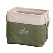 収納ボックス トルペ ストレージボックス 布 幅41×奥行31×高さ37cm グリーン LR-204-GR