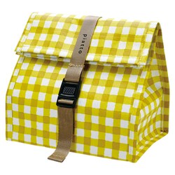 piatto ランチバッグ ギンガムチェック イエロー A624YE